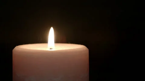 Candle burning slowly Stock Footage 49938539