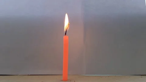 Candle burning in timelapse Stock Footage 273026738