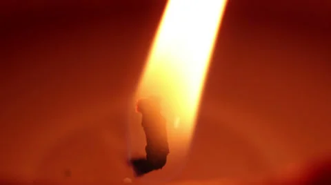 Candle burning turbulence macro Stock Footage 36426847