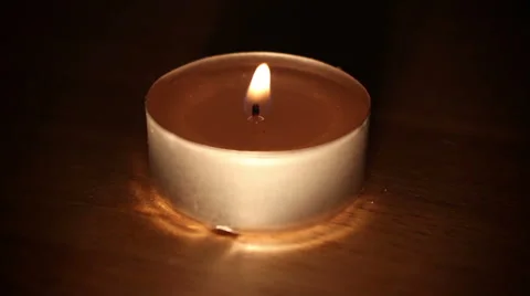 Candle burns Stock Footage 46081977