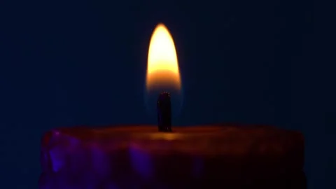 Candle burns Stockbeeldmateriaal 237294781