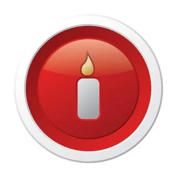 Candle Button Stock-Illustration