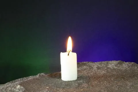 Candle, candle light composition different rituals. Stock Photos