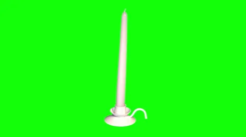 Candle in candlestick Stock Footage 48150435