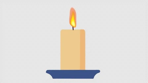 Candle with a candlestick. Stock Footage 336297668