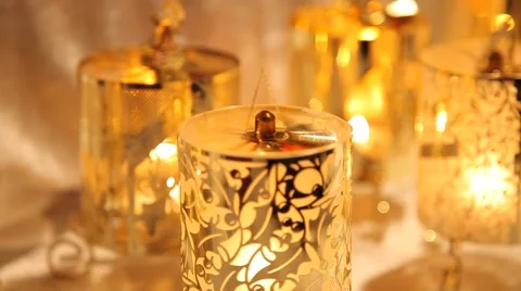 Candle carousel close-up. Vidéo 45423652