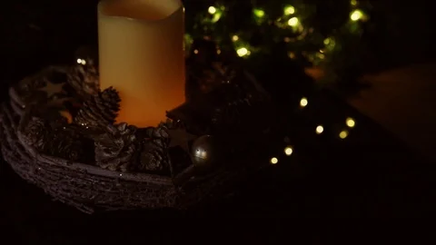 Candle in the center Stock Footage 104516153
