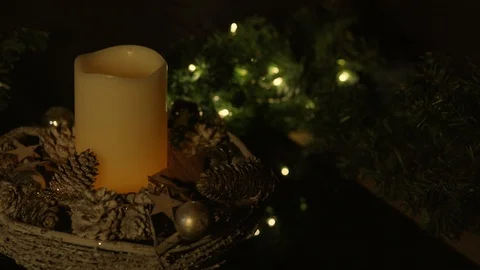 Candle to the center Stock Footage 104516197