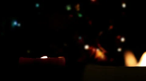 Candle, christmas Stock Footage 30076501