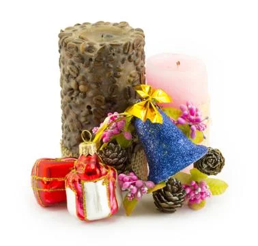 Candle, christmas Stock Photos