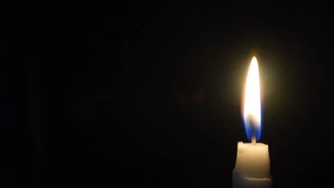 Candle Close Up Rightside Stock Footage 153212991
