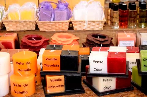 Candle colors Stock Photos