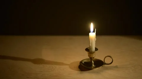 Candle Consumption Time-lapse Stock Footage 44786421