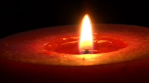 Candle CU - Focus Changes Video stock 727370