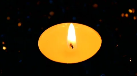 Candle in the dark background Stock Footage 672440