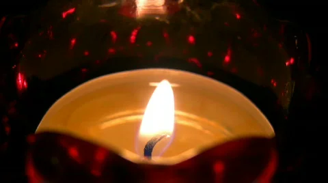 Candle in the dark Stock Footage 305122