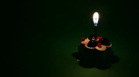 Candle in the dark Stock Footage 10896585