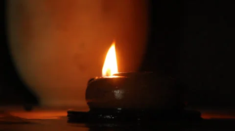 Candle in the dark Stock Footage 32151501