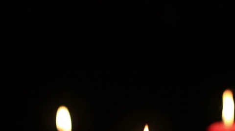 Candle in the dark Stock Footage 44323495