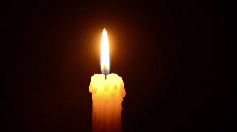 Candle in the dark Stock-Footage 45595091