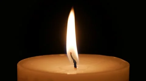 Candle in the dark Video stock 58445013