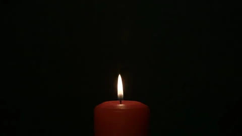 Candle in the dark Stock Footage