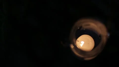 Candle in the dark Stock Footage 147904688