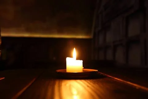 Candle dark Stock Photos