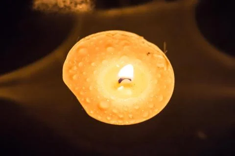 Candle in the dark Stock Photos