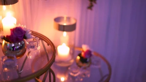 Candle decoration Stock Footage 116994212
