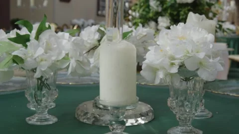 Candle decoration Vídeos de archivo 275150071