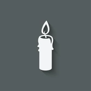 Candle design element Stock-Illustration