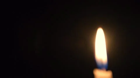 Candle Diagonal Shot Stock Footage 153213016