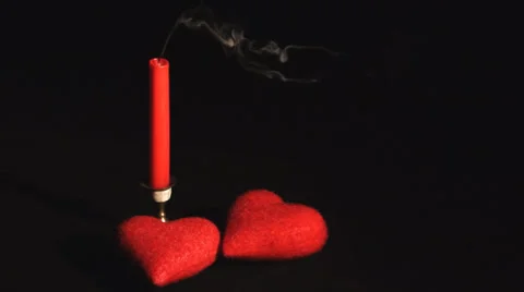 Candle dies out in the wind Stock Footage 33864313