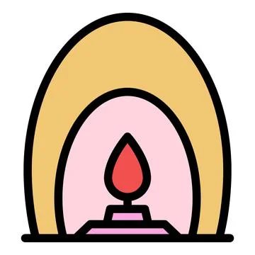 Candle diffuser icon color outline vector 库存插图