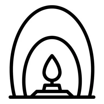 Candle diffuser icon, outline style イラスト素材