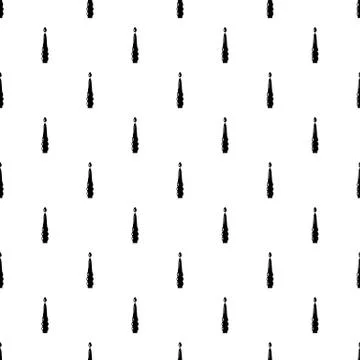 Candle dinner icon, simple black style 스톡 일러스트