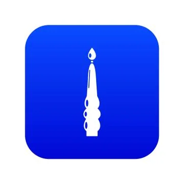 Candle dinner icon, simple black style 스톡 일러스트