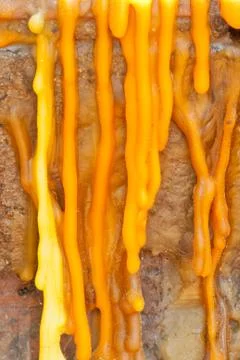 Candle drippings Stock Photos