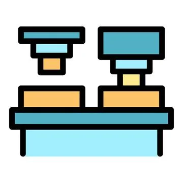 Candle equipment icon vector flat Illustrazione stock