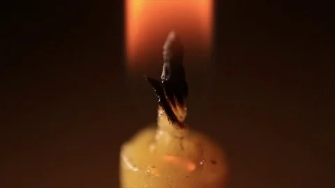 The candle is extinguished Stock Footage 70875156