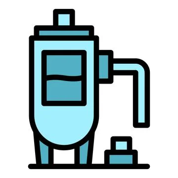 Candle factory icon vector flat 스톡 일러스트