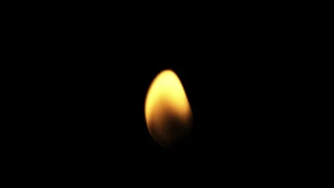 Candle fiery dancing movement rendering isolated on black backgrounds Stock Footage 327718696
