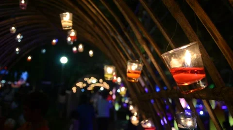 Candle Fire Stock Footage 62361814