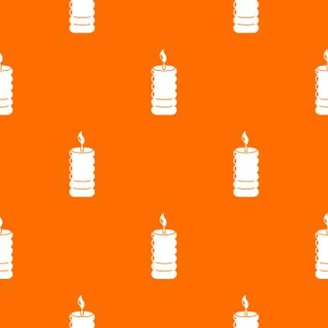 Candle fire pattern orange Stock Illustration