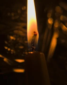 Candle fire Stock Photos