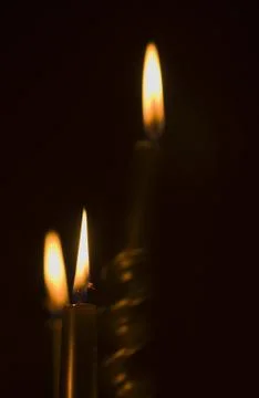 Candle fire Foto stock