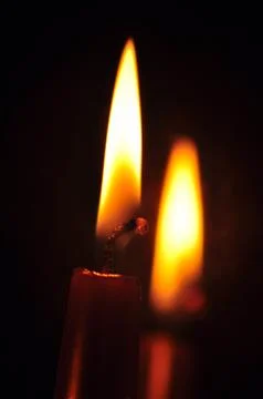 Candle fire Stock Photos