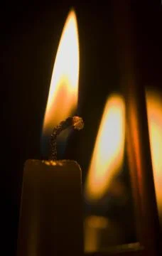 Candle fire Stock Photos