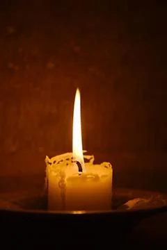 Candle on Fire Stock Photos